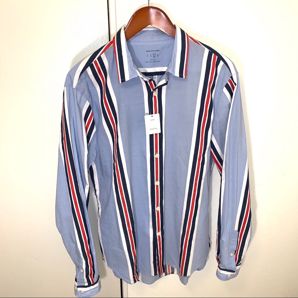 Urban Outfitters Men’s Long Sleeve Striped Shirt